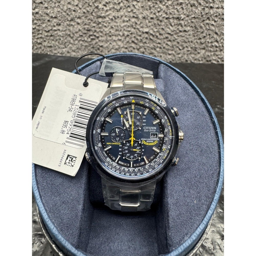 Citizen Men's Eco-Drive Blue Angels Chronograph Atomic Watch AT8020-54L